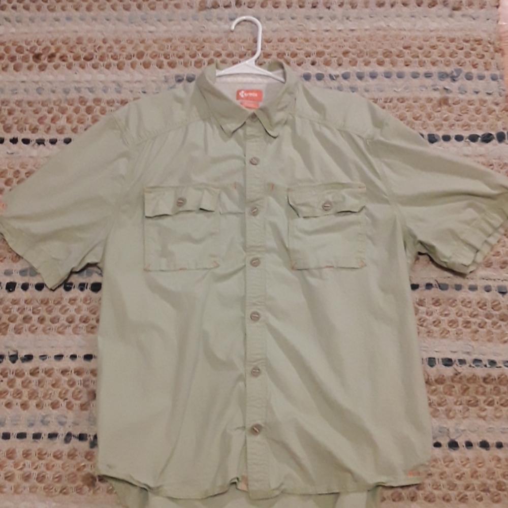 Crocs vintage Men's S/S Fishing Shirt SAGE XL